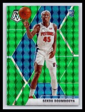 2019-20 Panini Mosaic #243 Sekou Doumbouya Green Prizm Rookie Card RC. rookie card picture
