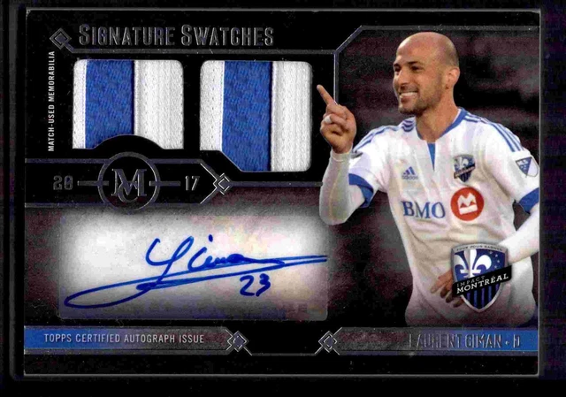 2017 Topps MLS Museum Collection Auto Relic Laurent Ciman 28/35! Montreal Impact