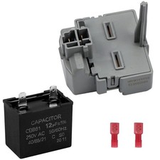 2319792 110V Refrigerator Compressor Start Relay Device Run Capacitor Kit