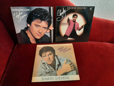 3 LPs Vinyl 12" Shakin' Stevens Shaky + The Bop won't stop  + Jetzt kommt Shaky