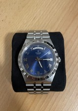 Tudor Royal, 41 mm, Blau Day Date Automatik, Box & Papiere Ref. 28600