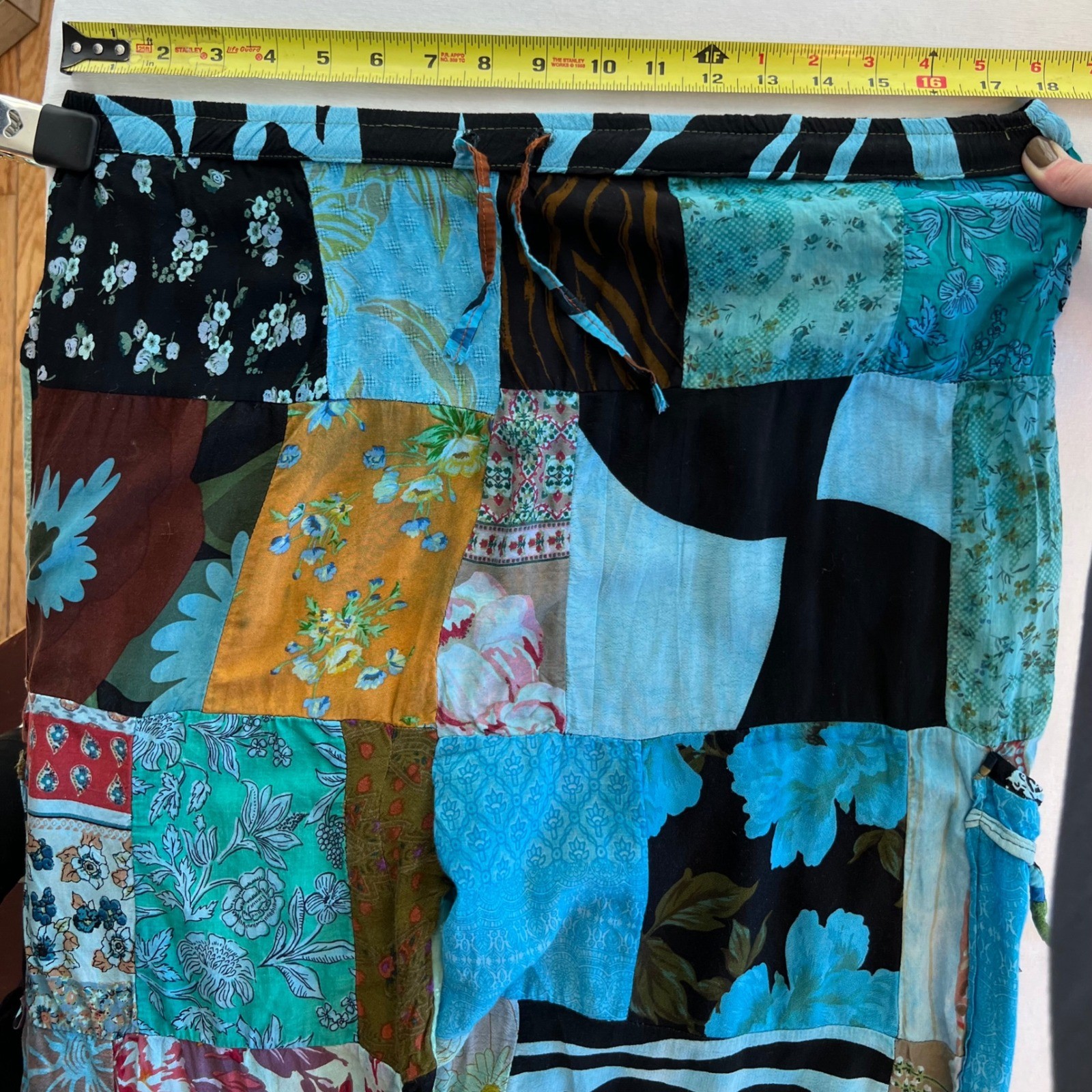 Bohemian Patchwork Multi-Color Whimsical Boho Art… - image 5