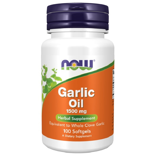 Now Foods Garlic Oil 1500mg 100 Softgels