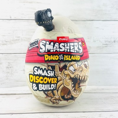 ZURU Smashers Dino Island Nano Egg BLACK Dino Skeleton + Slime BRAND NEW