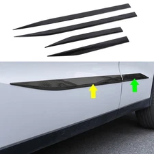 Black Door Side Body Molding Cover Trim For 2022-2025 2026 Mitsubishi Outlander