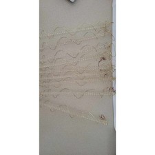 Icicle Ice Stickle Christmas 8.5 " Gold tone Trim Plastic Metal