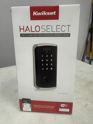 Kwikset HALO Select Touchscreen Wi-Fi/Matter Enabled Smart Lock Deadbolt 998000