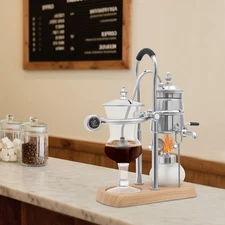 Belgian/Belgium Royal Family Balance Syphon Coffee Maker, Siphon Brewer, Silver