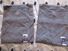  2 George T Shirts NWT Size 2 XL Moisture Wicking Charcoal Grey Lot of 2 NEW