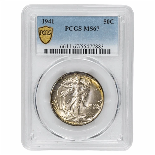 1941 Walking Liberty Half Dollar 50C PCGS MS 67