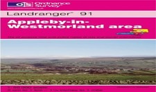 Landranger Map 91 Appleby-in-Westmorland by Ordnance Survey Sheet map, folded