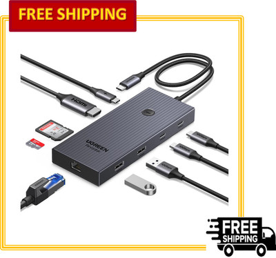 UGREEN Revodok Pro 9-in-1 USB C Hub with 4K HDMI and Gigabit Ethernet, 100W PD