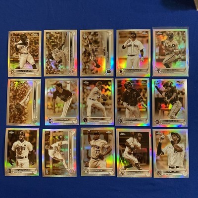 2022 Topps Chrome Baseball Sepia Refractor Lot   15 Cards   1 RC   