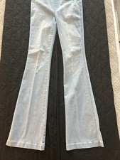 Spanx Stretch Denim Flare Jeans Women s Size M Pull On