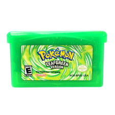 Pokémon LeafGreen Version (GBA) Loose Cart Only - Authentic Good Condition