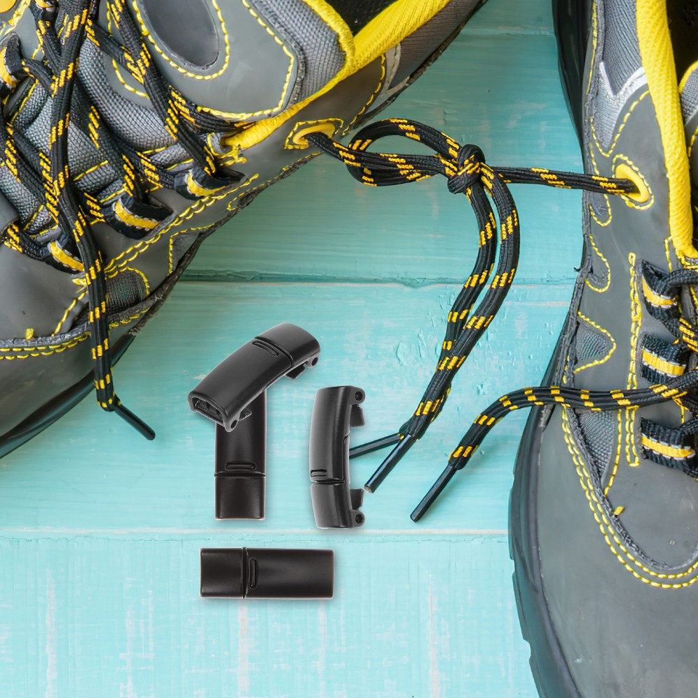 APL 3 paia lacci magnetici fibbia cavo estremità lacci chiusura plastica