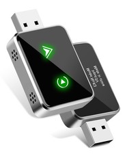 Wireless CarPlay Adapter for IPhone, 2025 Upgrade 2-in-1 CarPlay  Android Au...