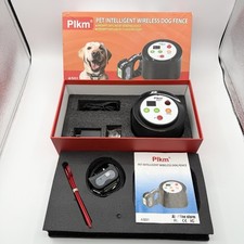 PLKM Pet Intelligent Wireless Dog Fence 1-9 Acre Boundary AS01 Complete New