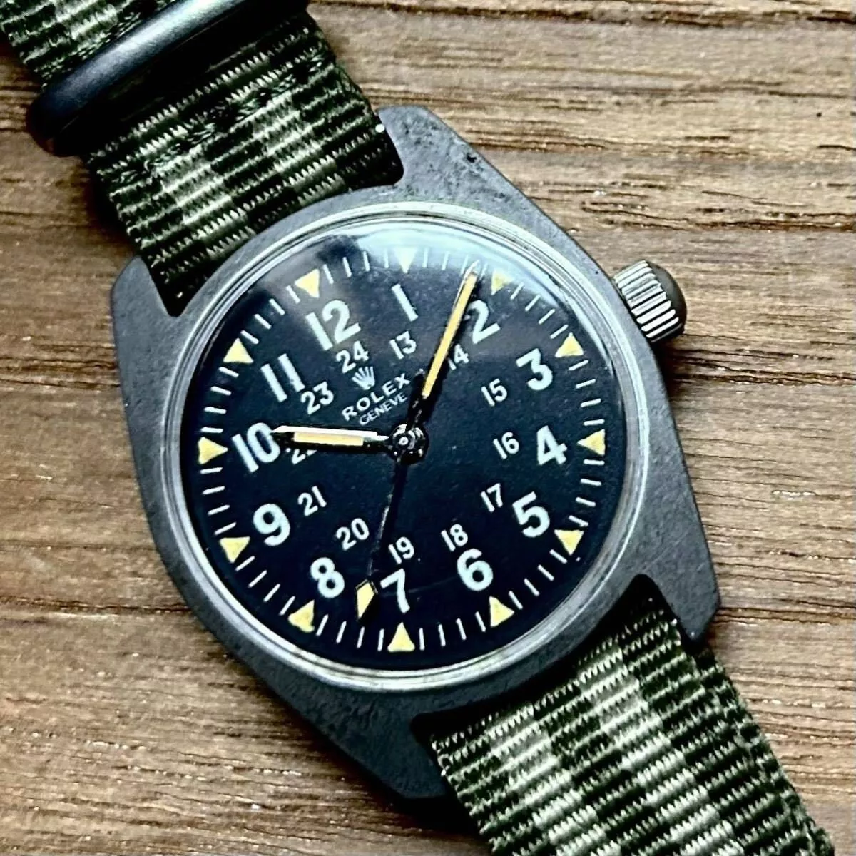 ROLEX Vintage Military Manual Winding Watch Vietnam War FedEx Shipping Japan