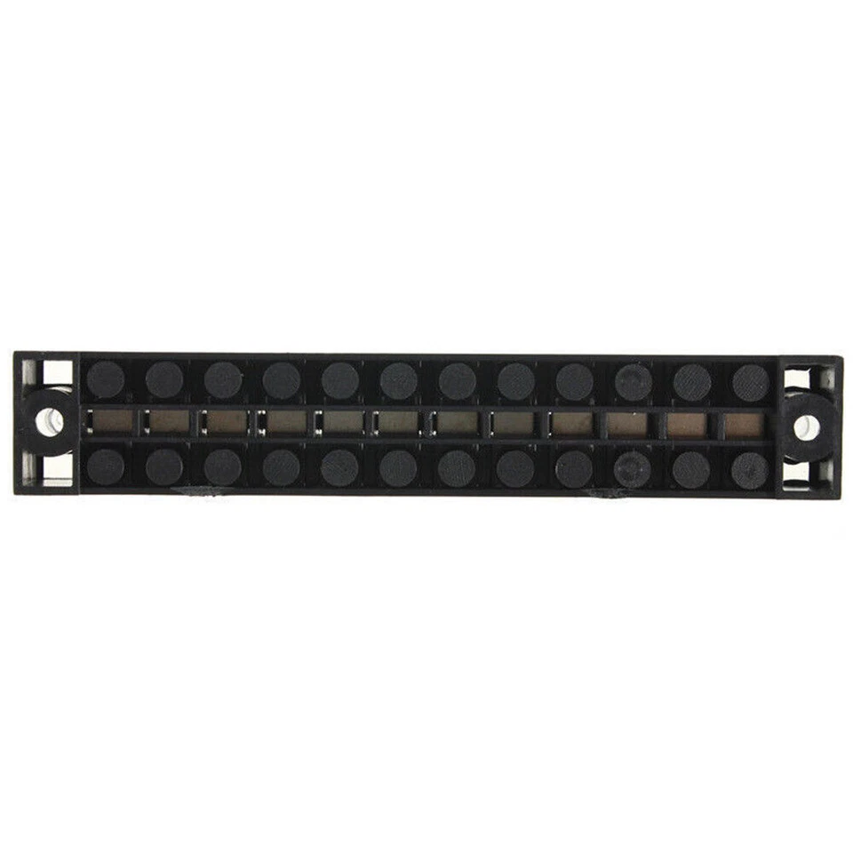 2 Position 600V 15A Wire Barrier Dual Row Screw Terminal Panel TB-1512L 2X Block - Image 4 of 4