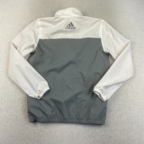 Nike Windbreaker Size Medium White and Gray 11-12 Youth Jacket Zip Up - Picture 5 of 7
