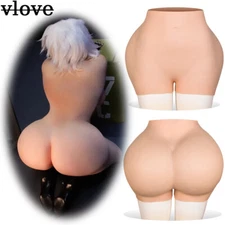 Realistic Silicone Ass Insert  Vagina Pants Crossdresser Thicken Hip Underwear
