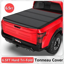 Frp Hard Tri-fold Tonneau Cover For 2017-25 Nissan Titan Xd Wo Titan Box 6.5ft