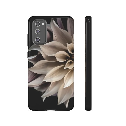 Tough Case For iPhone, Samsung Galaxy, Pixel, Cream Dahlia Flower Print - 第 222/223 張圖片