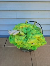 Huge Halloween Decoration Boiling Pot With Bones Toxic 16" Rare Custom Trl7