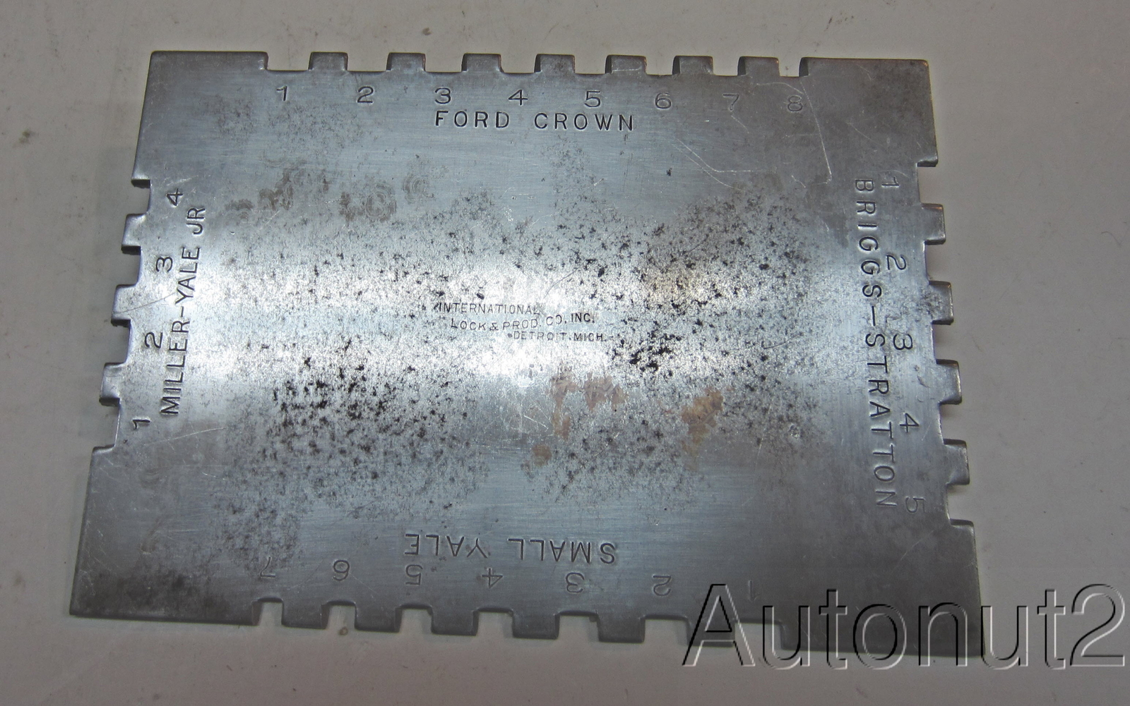 Ford Model A key decoder 1928 1929 1930 1931 Briggs Crown Yale