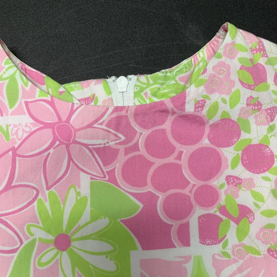 Girls 2T Lilly Pulitzer Pink And Green Floral Dress - Image 4 of 4