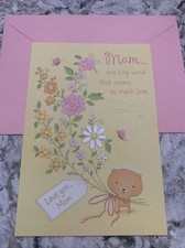Happy Mother  s Day MOM You  re There For Me 5  x7  Hallmark Greeting Card