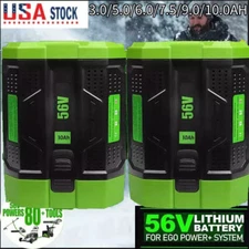 1/2X For EGO 56V 7.5,9.0,10.0AH Battery POWER Lithium-ION BA1400 BA2240 BA2800T