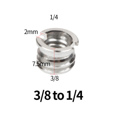 BGNing 1/4'' to 3/8'' 5/8'' to 3/8'' Male to Female Thread Screw Mount Adapter