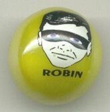 Robin 1" Yellow Glass Logo Marble