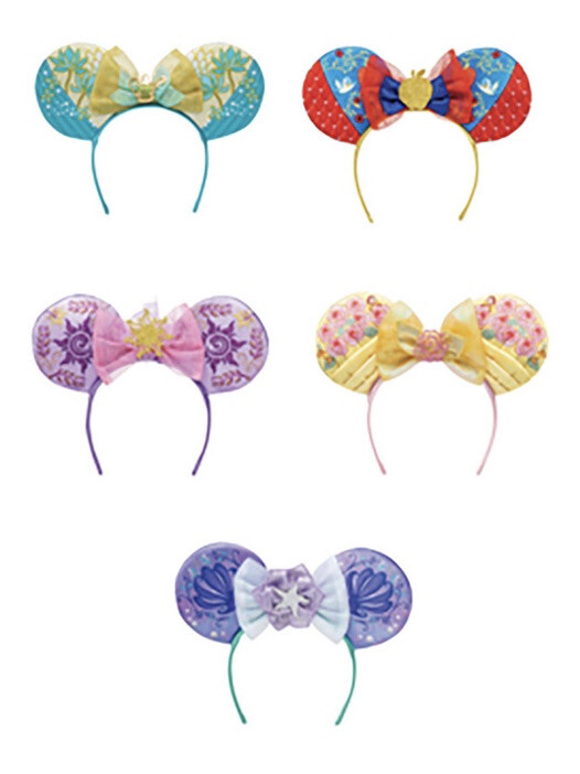 Disney Princess Minnie ears Ariel Rapunzel Jasmine Belle Snow White Headbands Princesses (aurora, Snow White, Belle, Merida, Rapunzel  main image 2