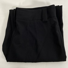 Zara Womens Black Dress Business Stretch Relaxed Pants Size L /12 Very Good JNC3