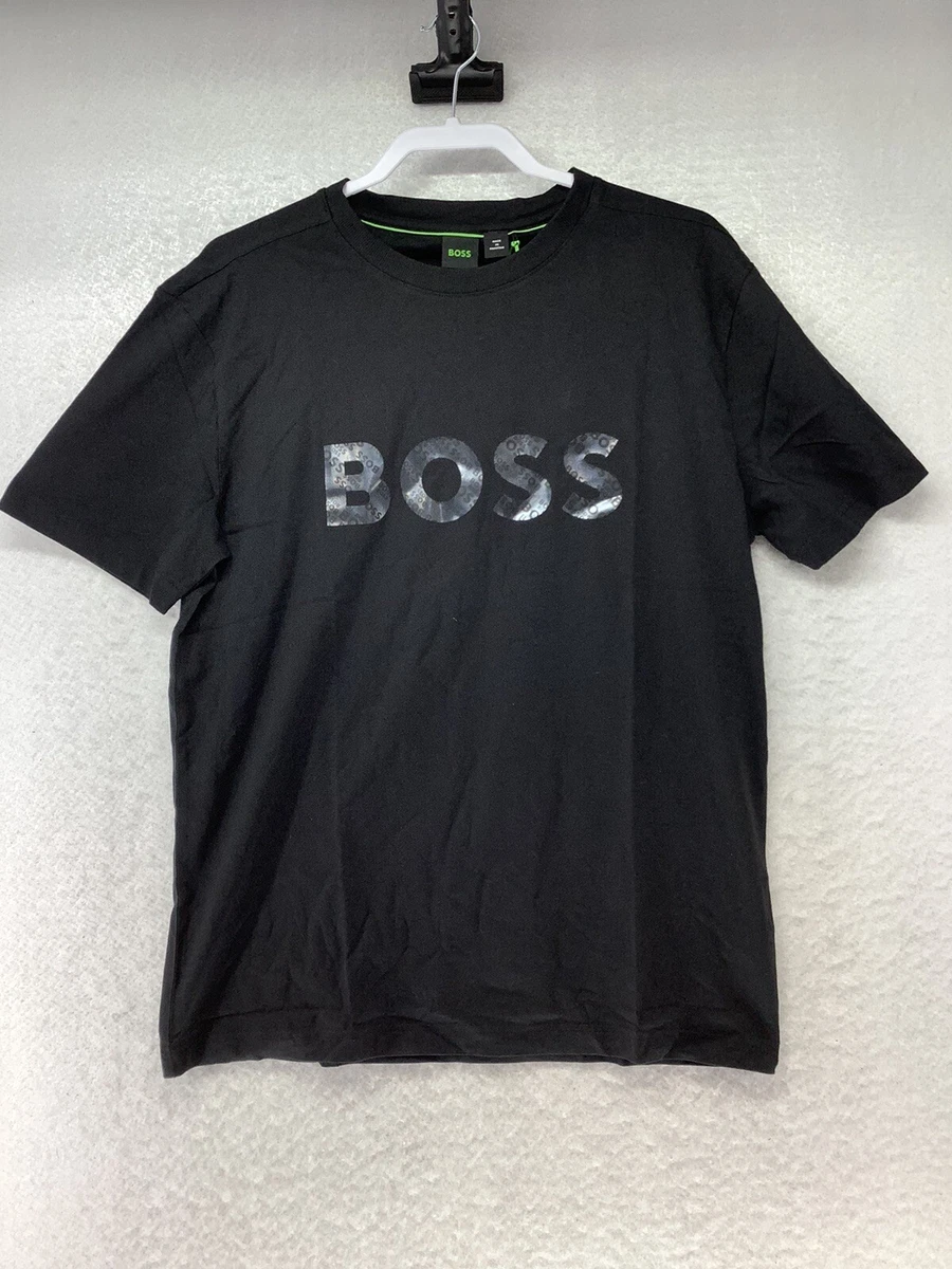 BOSS Hugo Boss Men s Crew Neck Cotton Short Sleeve Regular Fit T Shirt Size XL