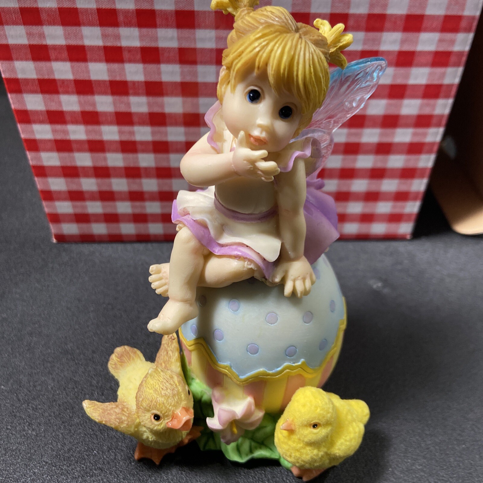 MY LITTLE KITCHEN FAIRIES Enesco 4021011 Easter Egg Box FAIRY NEW IN