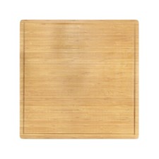 Heavy Duty Bamboo Cutting Board Large Square - Grooved/Flat - 24" x 24" x 0.75"