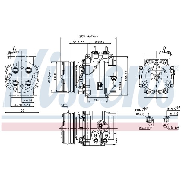 Kompressor Klimaanlage FüR Honda Jazz II Gd_ GE3 GE2 GD City Stufenheck GE4-image
