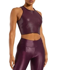 Koral Raegan Shiny Netz Tank Purple Size S 3700