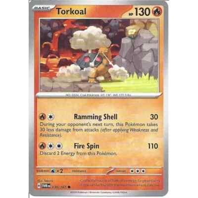 030/167 Torkoal: Common Karte: Twilight Masquerade Pokemon TCG