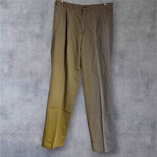 Calvin Klein Pants Men Khakis 34X32 Brown Mid Rise Straight Leg Cotton Pockets