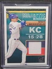 2019 Panini Donruss Baseball Whit Merrifield Majestic Materials Relic #MM-WM