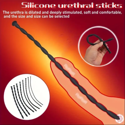 Silicone Stretcher Stretcher Cock Massagers Sounding Penis Plug Insert Sex  Toys | eBay
