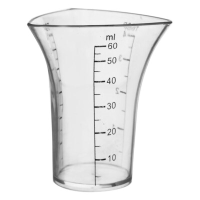 ORION Barmaß Messbecher Küche mit Skalierung Jigger für Cocktails 60 ml