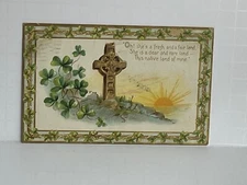 Postcard St Patrick’s Day Poem Sanrock Series c1910 A21