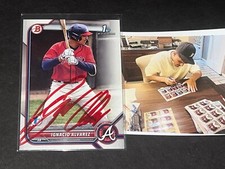 Ignacio Alvarez Atlanta Braves Auto Signed 2022 Bowman 1st Edition Base Red