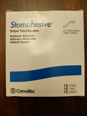 Convatec Stomahesive Moldable Adhesive Strips #25542 Box of 15 NEW!